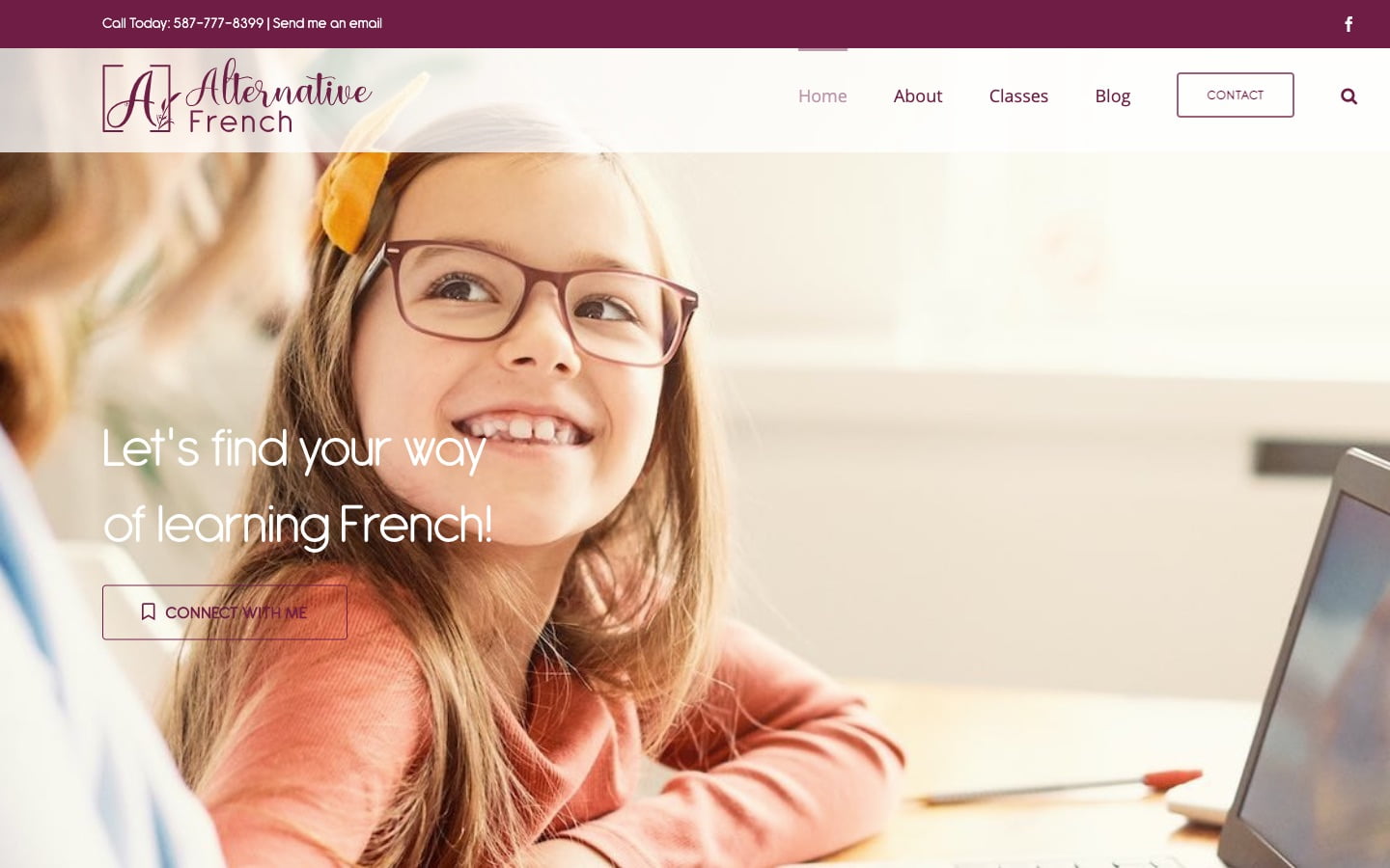 Alternative French Website Screenshot | Creative Elements Consulting