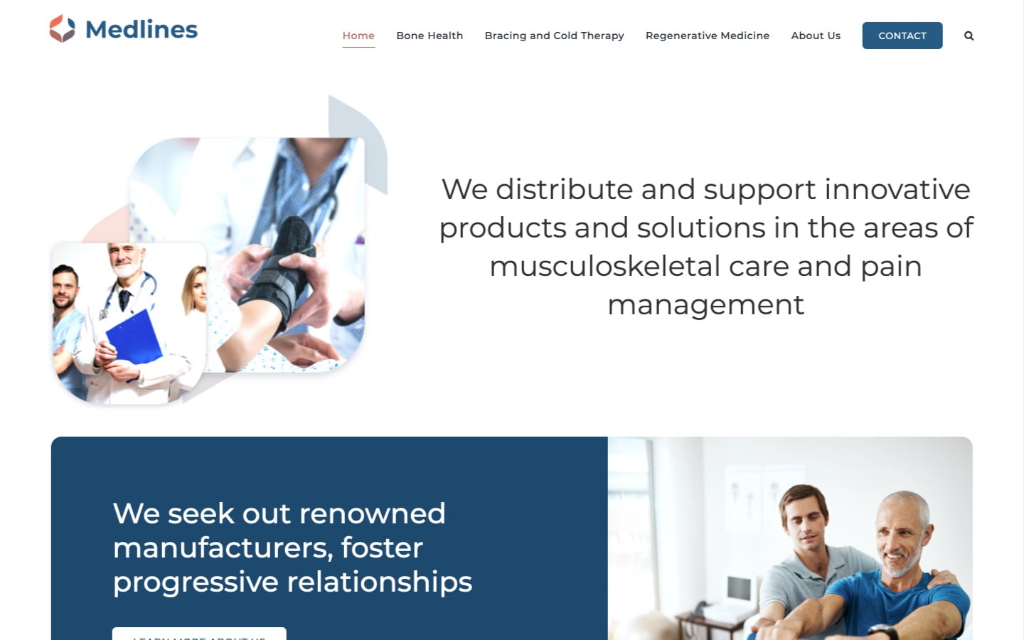Medlines Website Screenshot | Creative Elements Consulting