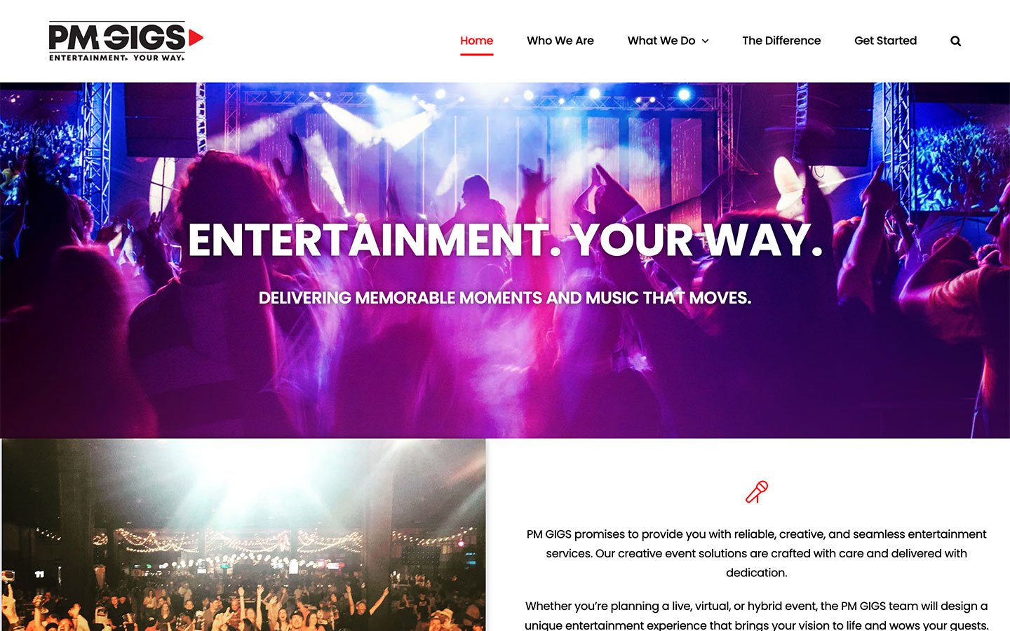 PM Gigs Website Screenshot | Creative Elements Consulting